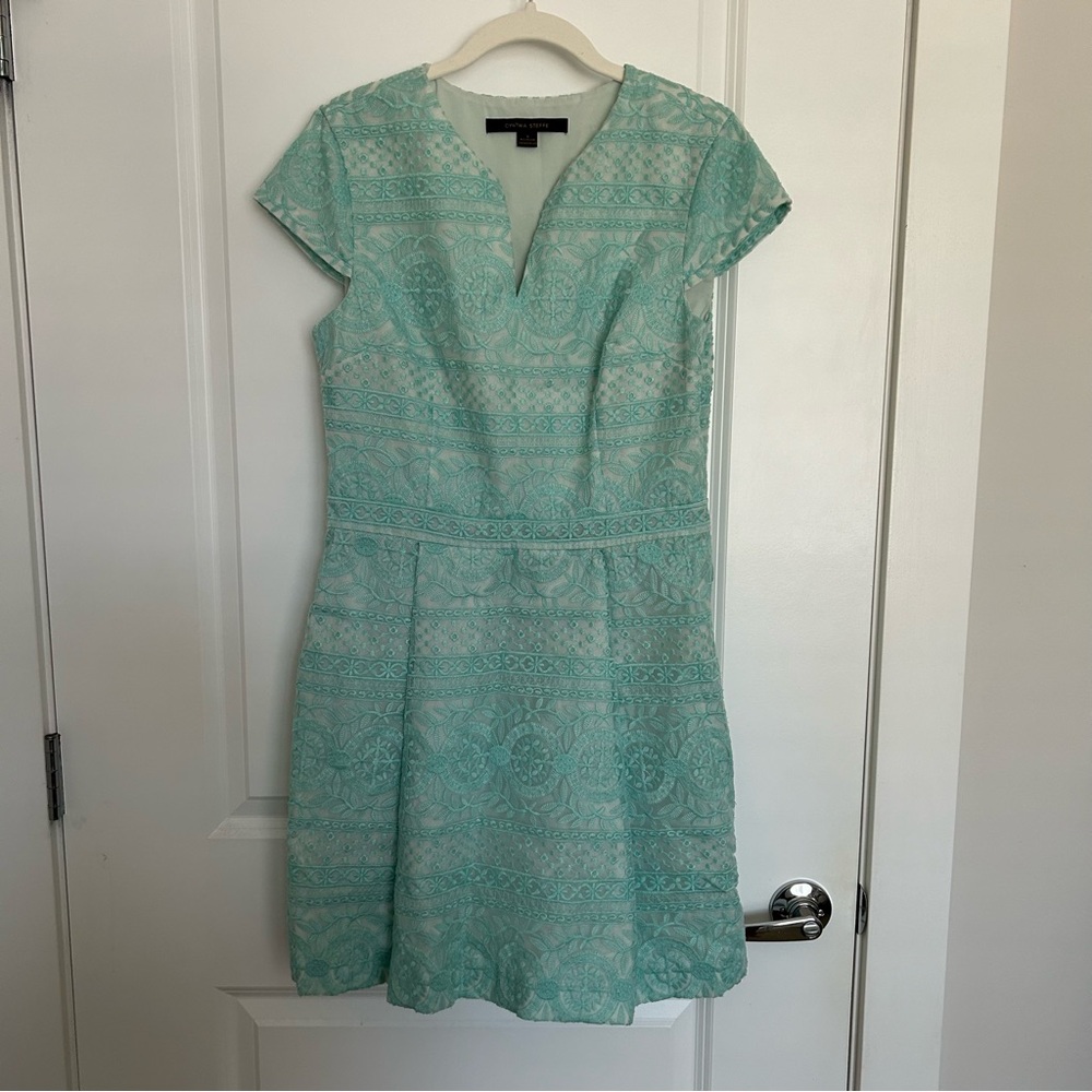 Cynthia Steffe Ice Blue Lace Dress